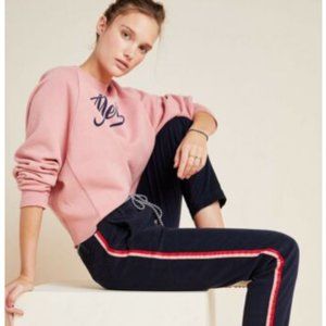 $178 NWT SZ 30 SUNDRY STRIPED CORDUROY NAVY STRETCH TROUSERS ANTHROPOLOGIE